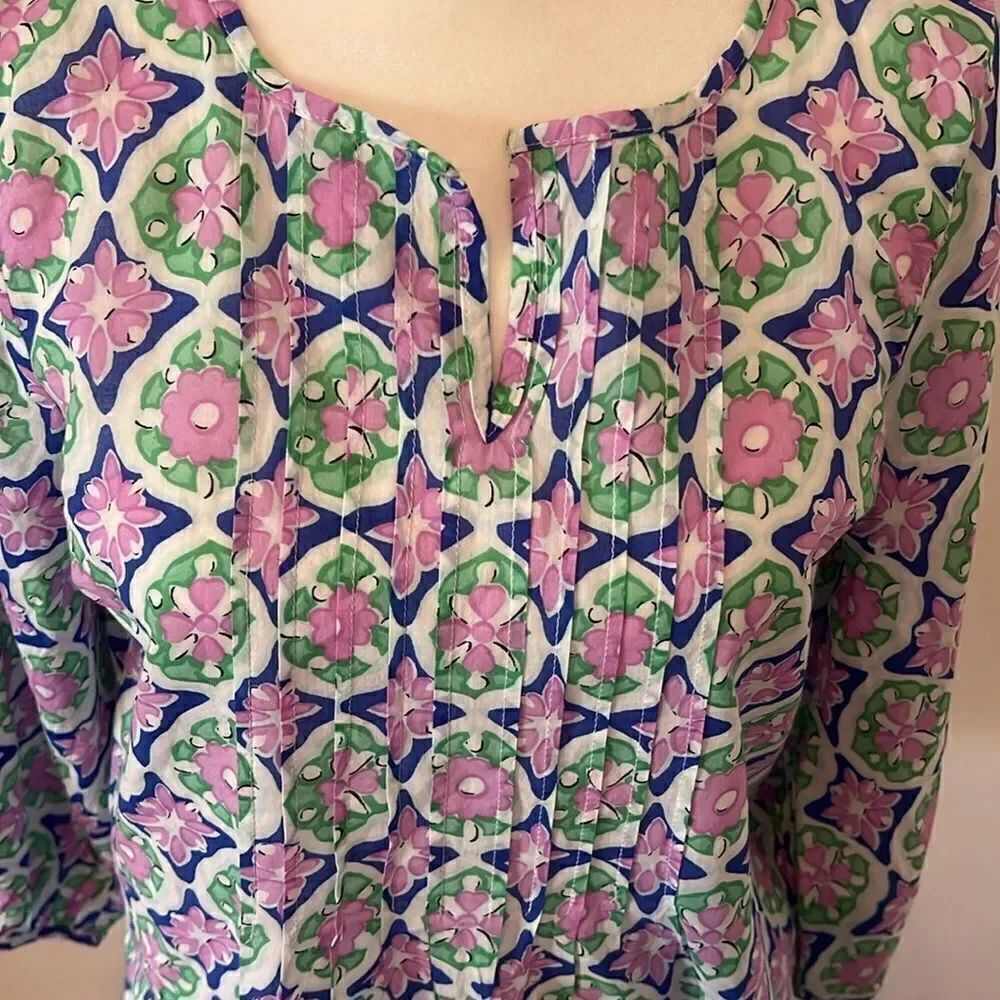 Colorful Patterned Blouse - Picture 2 of 8
